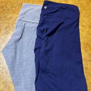 lululemon Blue and Gray leggings